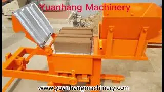 The manual interlocking brick machine that molds every 25 seconds is suitable for new practitioners.
