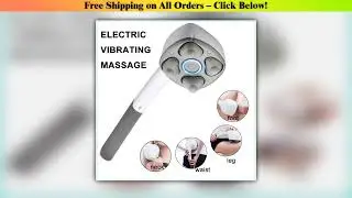 New Multifunction Anion Cervical 4 Massage Heads Electric Body Massage Hammer Neck Shoulder Waist