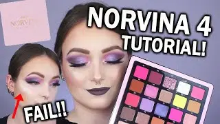PURPLE SMOKEY EYE TUTORIAL (With a HUGE Fail lol) | Norvina Pro Pigment Palette Vol 4