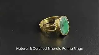 Natural & Certified Emerald Panna Rings