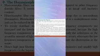 What is Homomorphic filtering in Digital Image Processing?#digitalimageprocessingi#shorts #ytshorts
