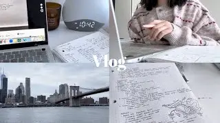 sunrise study sessions + working || mcat study vlog