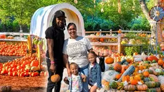 Our First Pumpkin Patch as a Family of 4! 🧡👨&zwj;👩&zwj;👧&zwj;👧