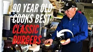 90 Year Old War Veteran Cooks BEST CLASSIC BURGERS | Bill's Burgers