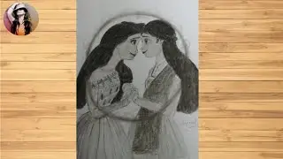 How to draw ANNA ELSA cartoon characters || Anna Elsa drawing step by step||pencil drawing