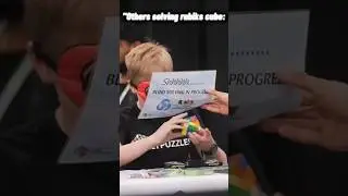 others solving rubiks cube but This man.... ☠️