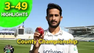 Hasan Ali 3-Wicket Haul Against Surrey in County Championship | Warwickshire VS Surrey Highlights