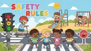 Safety Rules 🚦🦺 | Fun Learning Safety Song for Kids | Happy Tales & Tunes