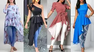 Latest High Low Top Designs 2021 | Tops Designs for girls || Jean Tops || Long Tops Collection