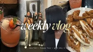 weekly vlog | new hair cut + girls day out + happy hour in atl + candle making + more!