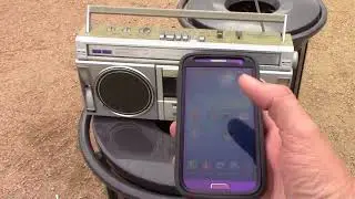 Panasonic RX-5005 boombox play Ion Bluetooth Cassette Adapter via Android cassette radio Houston