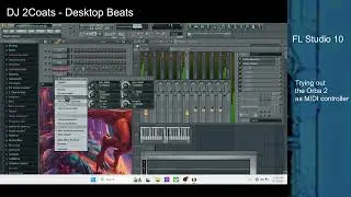 Desktop Beatmaking - Orba MIDI controller demo, quick arp and beat