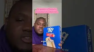 Strawberry Poptarts Ice Cream Sandwiches #snack #snacks #snackreview