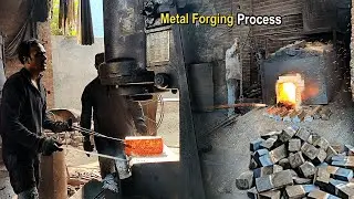 Amazing Metal Forging process for Tools Making || Power Hammer Making from Scrap Metal