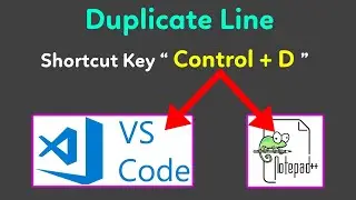 How to duplicate line in VS Code Change shortcut to control d | How to copy upper line in vs code