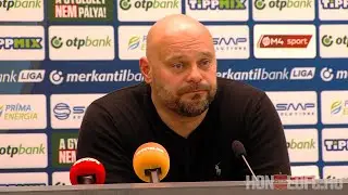 Vasas FC - Budapest Honvéd FC 1-2, Feczkó Tamás sajtótájékoztatója