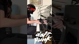 INFINITY REPEATING repeating infinitely on piano. #shorts #daftpunk #juliancasablancas #piano #cool