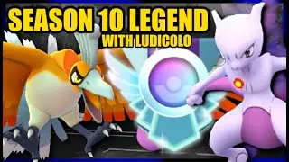 Hitting LEGEND in Season 10 Go Battle League! Master League Classic w/ Ludicolo ;)