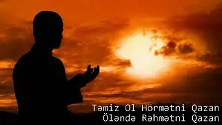 Yeni Mahni  Temiz Ol hormetini qazan 2019 2020 yeni
