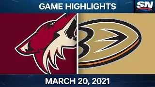 NHL Game Highlights | Coyotes vs. Ducks &ndash; Mar. 20, 2021