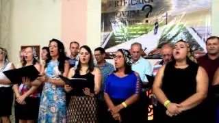 Coral da C. De oraçao em Menino jesus no 20 congresso jovem