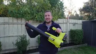 Демонстрация и обзор воздуходувки RYOBI R18 BLW42