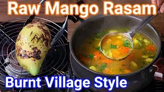 Raw Mango Rasam - Traditional Village Burnt Style Rasam | Perfect 2 in 1 Rasam Soup Beverage