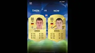 Real Madrid midfielders Then vs Now #shorts #fc25 #rating #football #fifaratings #game #fifa
