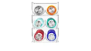 Stacking Wine and Water Bottle Holder Rack - mDesign