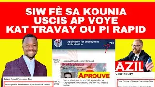 SIW F&Egrave; SA USCIS AP VOYE KAT TRAVAY OU POU OU RAPID #TPS #USCIS #Haiti