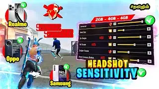 Headshot Sensitivity ✅ || 2GB-4GB-6GB Headshot setting || Headshot setting in tamil 🔥 || Free fire