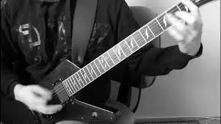 Intense death metal guitar track
