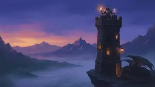 Dragon’s Watchtower at Dusk 🐉 | D&D Lofi Ambience for Studying & Focus