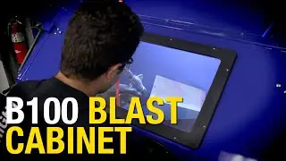 B100 Blast Cabinet - Great for Removing Rust & Paint from Large Parts at Home! Eastwood