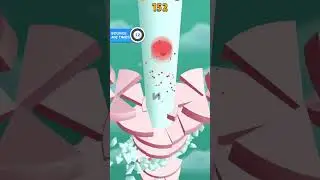 Fall fast, land perfect! 🌀🔥 One wrong bounce = game over! #helixjump #mobilegame #gamingshorts #hit