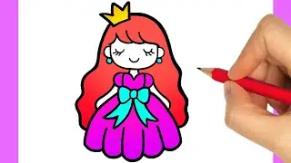 HOW TO DRAW A PRINCESS EASY STEP BY STEP