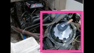 Mercruiser distributor cap rotor removal and install. Mercruiser 5.7L rotor removal