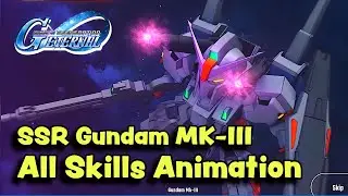 SSR Gundam MK-III All Skills Animation - (SD G Generation Eternal Network Test)