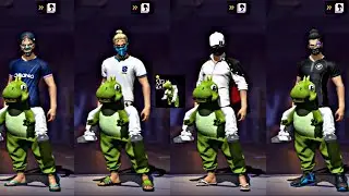 CALÇA MONTANDO O DINOSSAURO • COMBINAÇÕES DE ROUPAS NO FREE FIRE