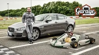 Jaguar XE, la prova di Andrea fra curve e cordoli
