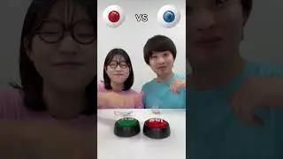 Red Food VS Blue Food Challenge #shorts