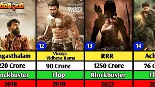 Ram Charan Hits and Flop Movie List | RRR | Acharya | Game Changer |