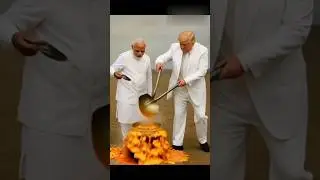 Modi Cooks A Tariff While Trump Watches In Shock! | Political Satire #funny #trump #memes
