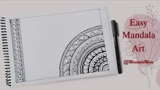 How to Draw Easy Mandala Art || Step by Step Tutorial || Mandala.aesthete