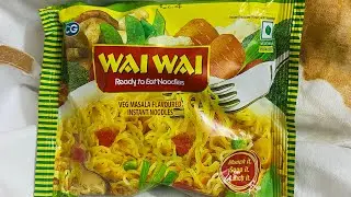 TRYING Wai Wai&rsquo;s Veg Masala Flavoured Instant Noodles || Indian Noodle Review || #shorts