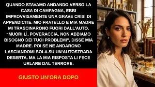 Morente, mia madre e mio fratello mi lasciarono in autostrada con appendicite… e nessuno tornò mai!!