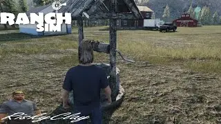 CO-OP RANCH SIM Pt-4. Pin, & I build the Grain silo, Windmill, &  new chicken coop!