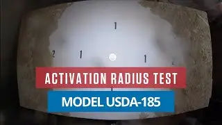 Activation Radius Test: Model  USDA-185 | AirSweep Material Activation System