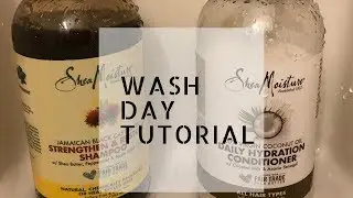 Wash Day Tutorial: Jamaican Black Castor Oil Shampoo/100% Virgin Coconut Conditioner
