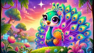 🦚 Priya the Magnificent Peacock&rsquo;s Rainbow Adventure | Colorful Story for Kids 🌈